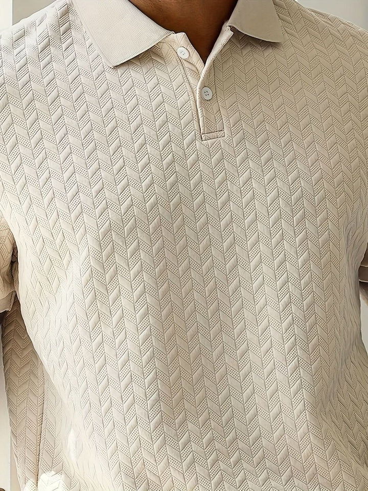 Timeless Men's Polo Shirt with Modern Lapel Collar