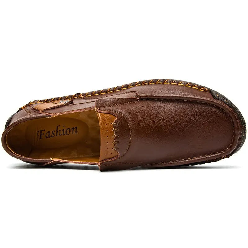 ⏰Last Day 70% OFF🔥Men's Handmade Genuine Leather Slip-On Loafers
