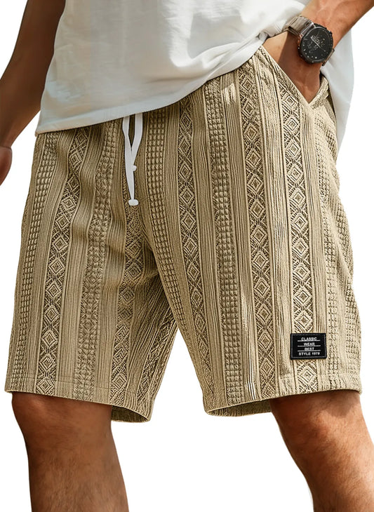 Ultra-Soft Embroidered Texture Shorts: The Comfiest Pair You'll Wear Every Day