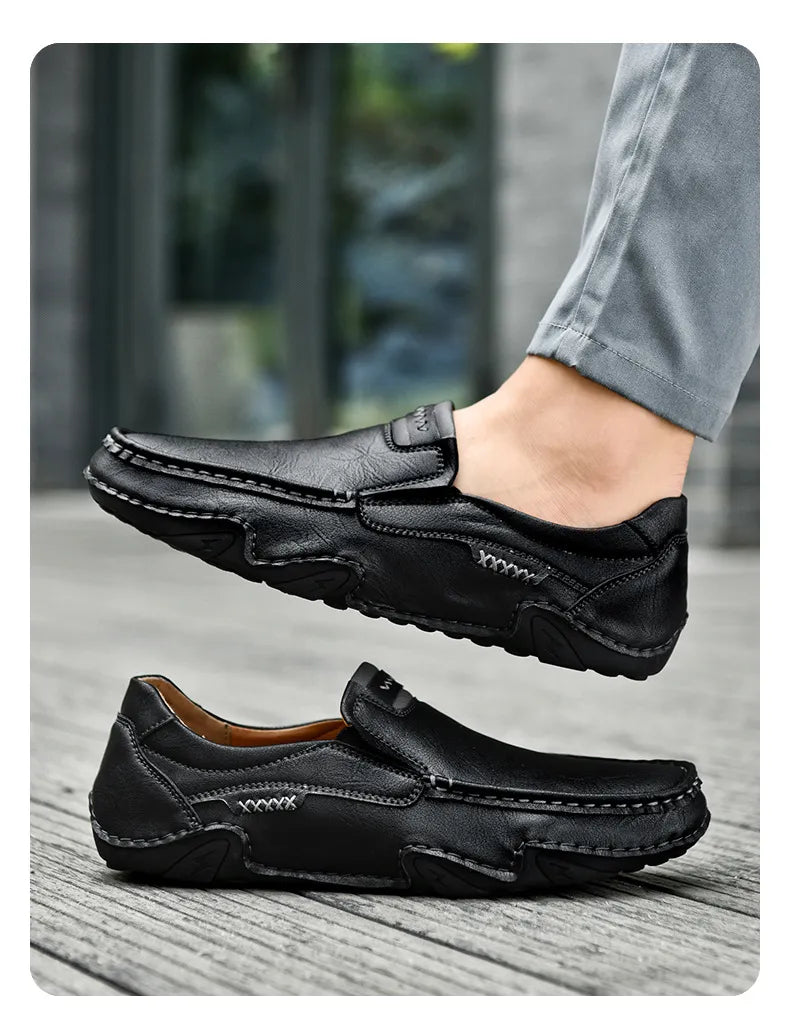 ⏰LAST DAY 60% OFF - Men's Summer Stitched Slip-On Loafers – Casual & Comfortable