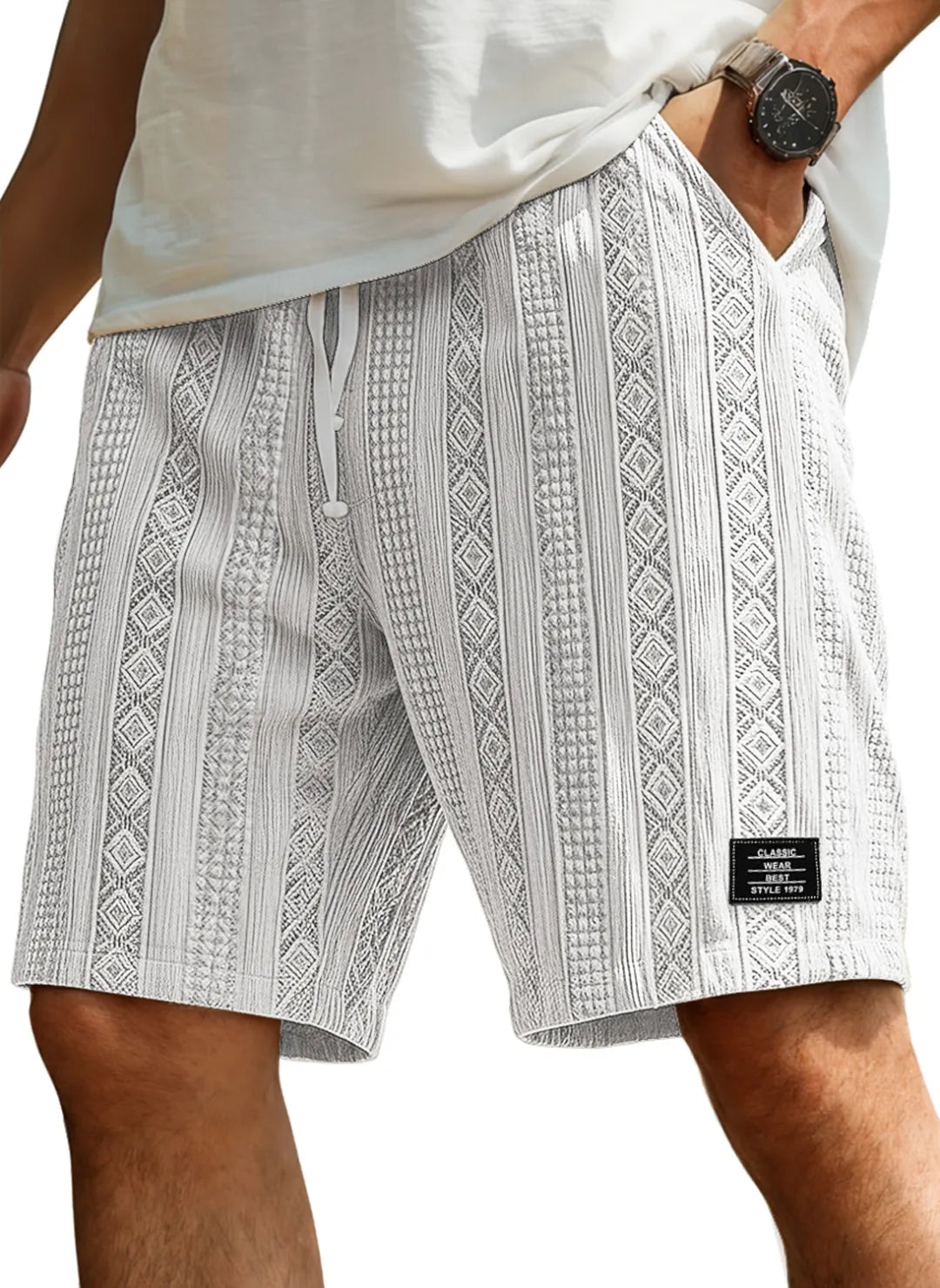 Ultra-Soft Embroidered Texture Shorts: The Comfiest Pair You'll Wear Every Day