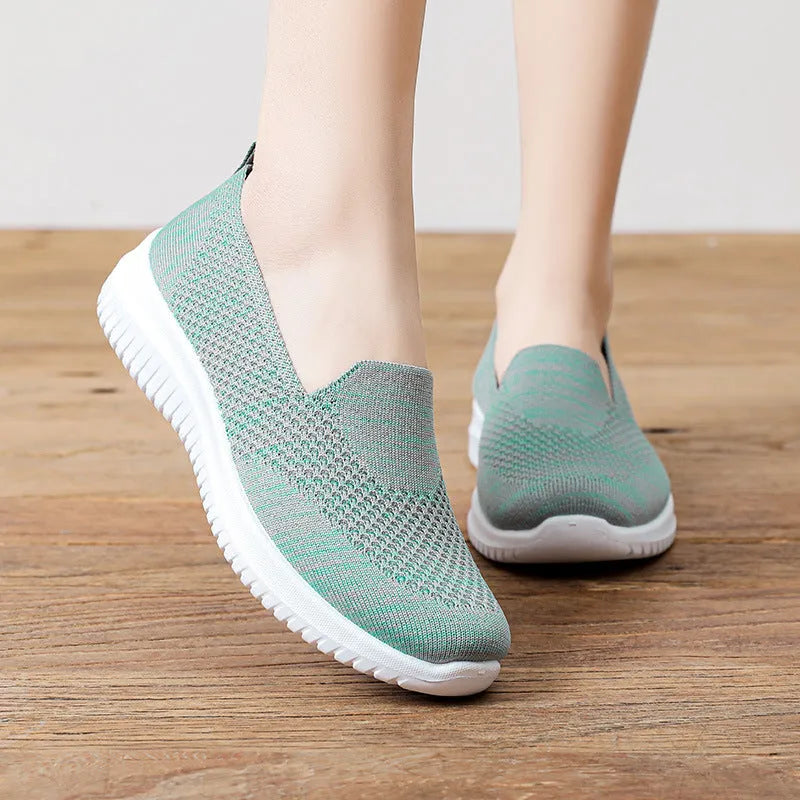 2024 new flying woven women's shoes