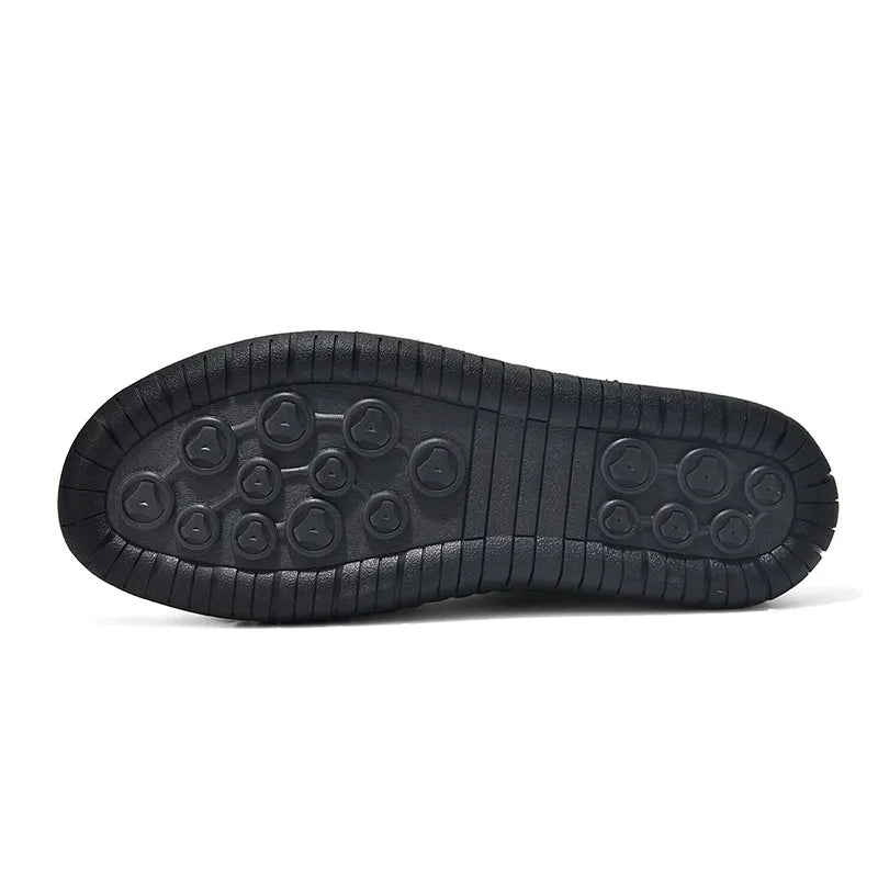 ⏰Limited Time Sale 70% OFF - Men's Premium Leather Slip-On Boots – Ideal Gift for Dad, Husband or Friend | Wide Toe, Arch Support, Waterproof, Pressure Relief, Non-Slip