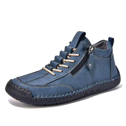 ⏰LAST DAY-70% OFF🛒Men's Outdoor Casual Leather Boots – Comfortable for Walking & Driving