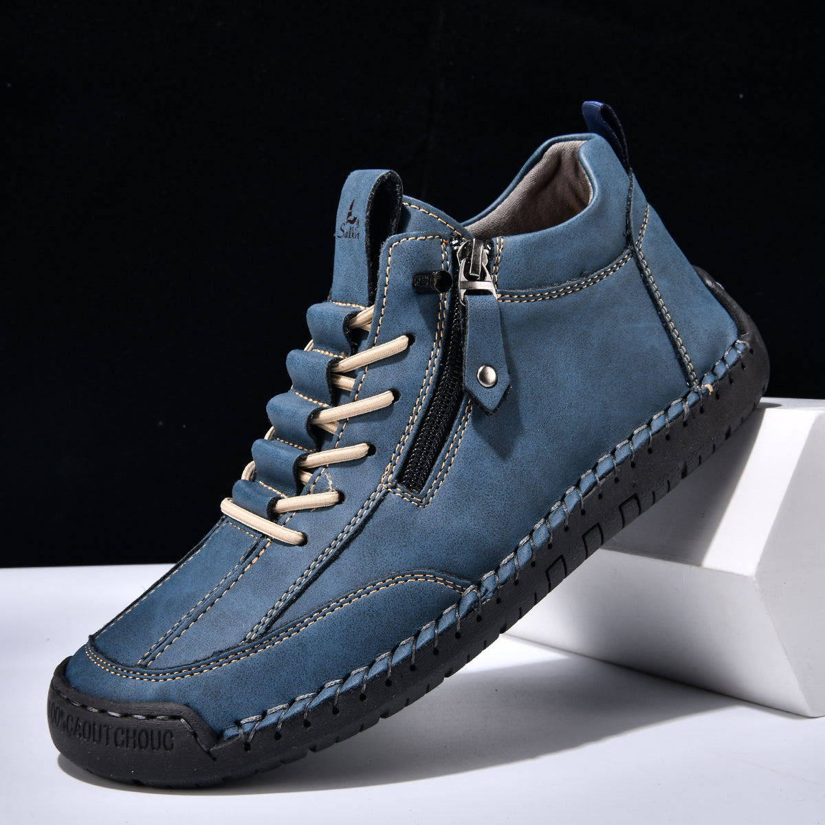 ⏰LAST DAY-70% OFF🛒Men's Outdoor Casual Leather Boots – Comfortable for Walking & Driving
