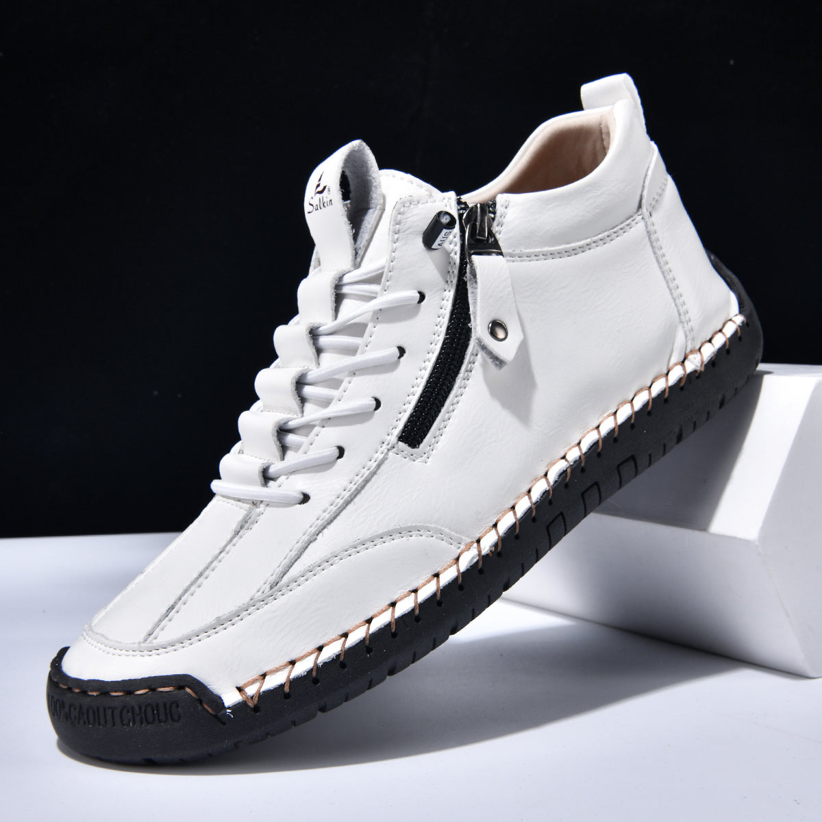 ⏰LAST DAY-70% OFF🛒Men's Outdoor Casual Leather Boots – Comfortable for Walking & Driving