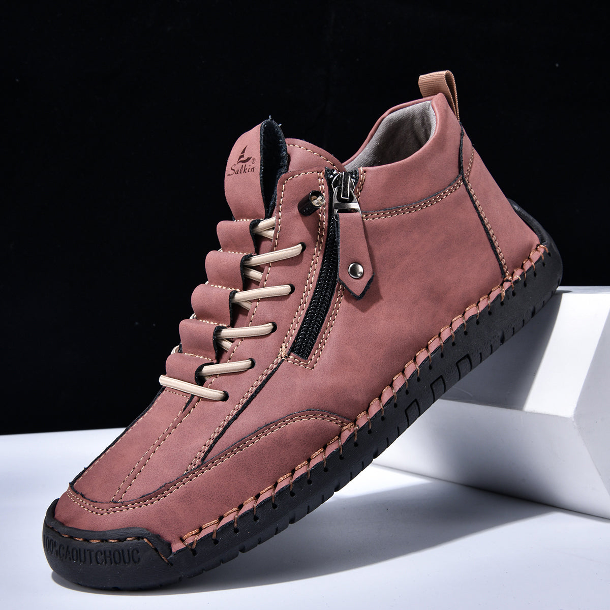 ⏰LAST DAY-70% OFF🛒Men's Outdoor Casual Leather Boots – Comfortable for Walking & Driving