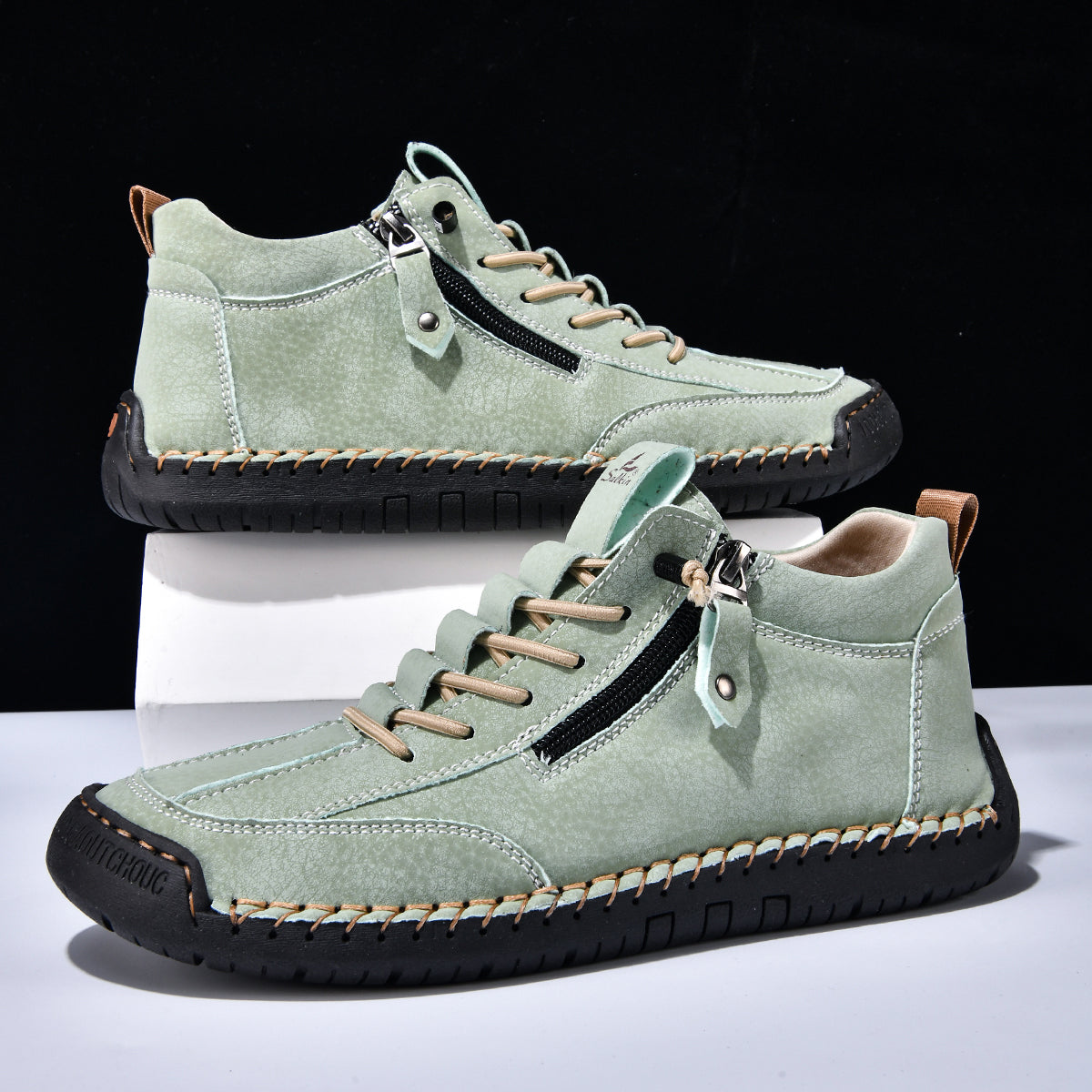 ⏰LAST DAY-70% OFF🛒Men's Outdoor Casual Leather Boots – Comfortable for Walking & Driving