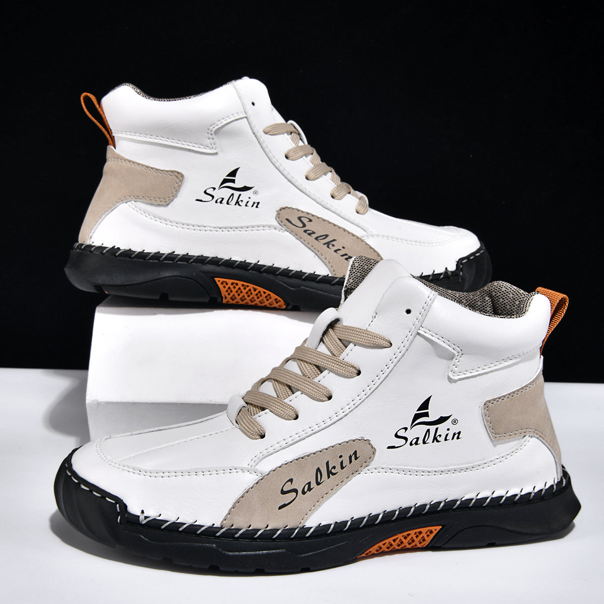 Men's Orthopedic Leather Shoes - Wide Toe | Waterproof | Structured Support | Non-Slip | Anti-Wear | Comfortable