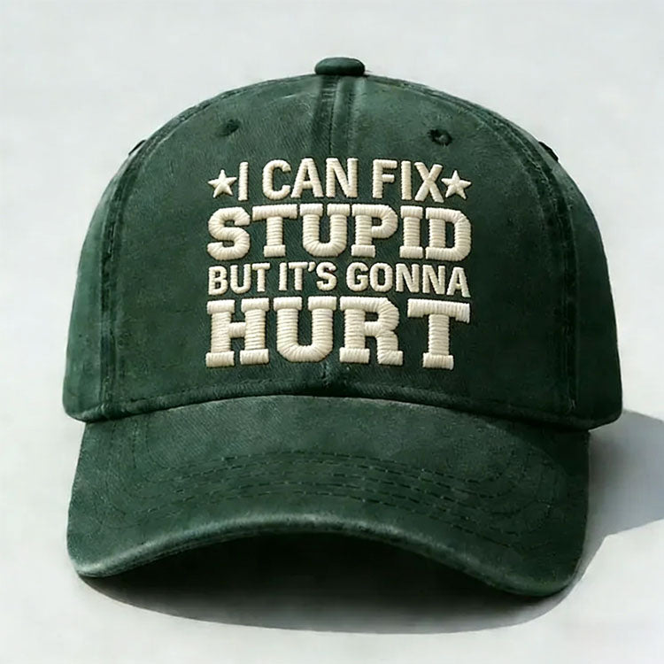 That's What I Do I Fix Stuff And I Know Things Embroidery Cap