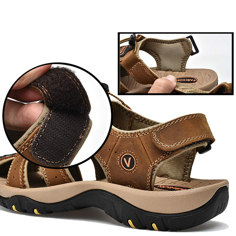 🎁 Don’t Miss 50% -The 2026 'Walking on Clouds' Leather Sandal That Thousands of Men Are Switching To