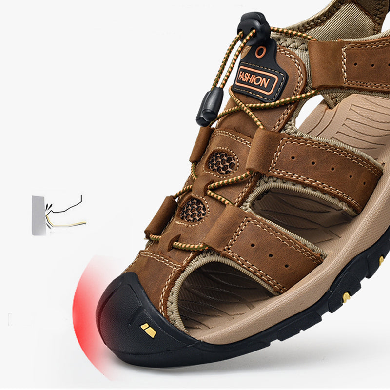 🎁 Don’t Miss 50% -The 2026 'Walking on Clouds' Leather Sandal That Thousands of Men Are Switching To