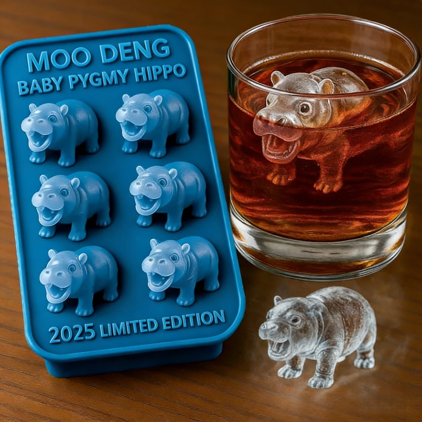 🐮 Mini Highland Cow Ice Cube & Dessert Mold 🧊🍪 Cute 3D Ice for Drinks, Parties & Gifts🎁
