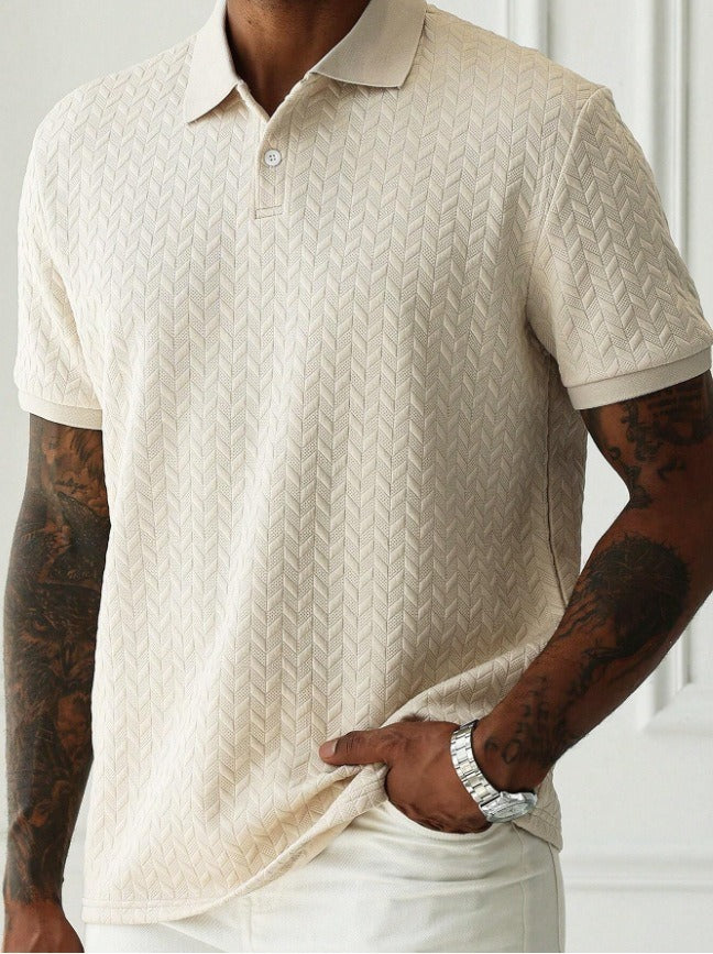 Timeless Men's Polo Shirt with Modern Lapel Collar