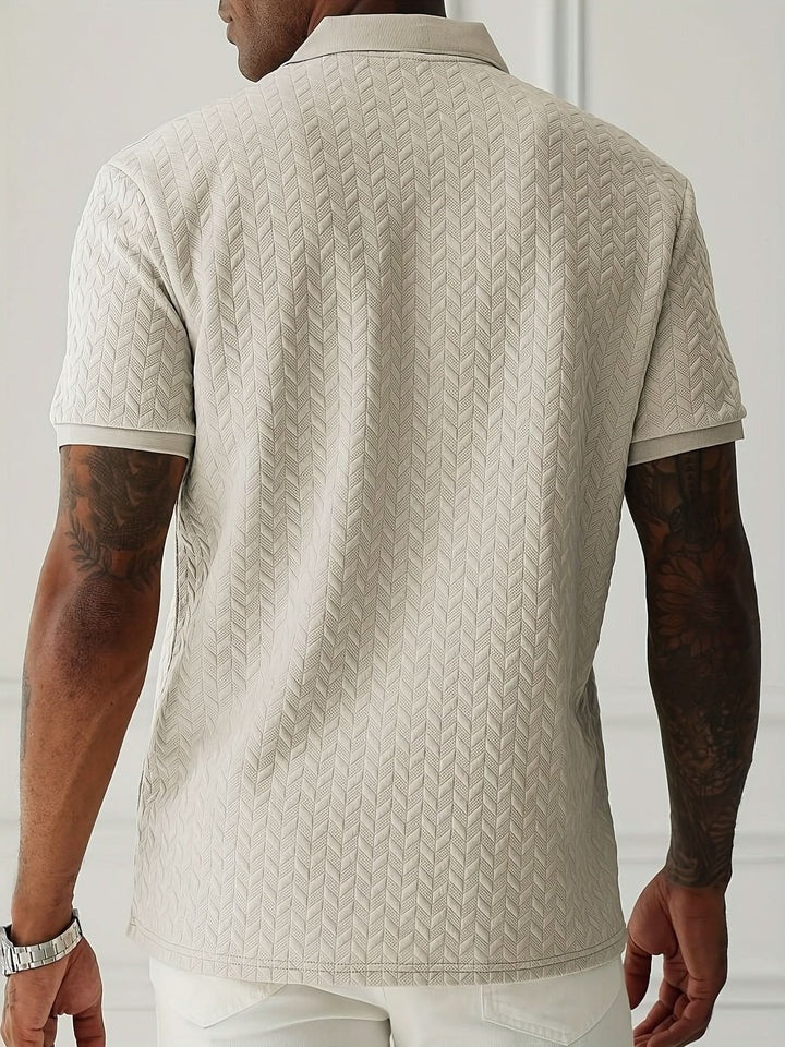 Timeless Men's Polo Shirt with Modern Lapel Collar