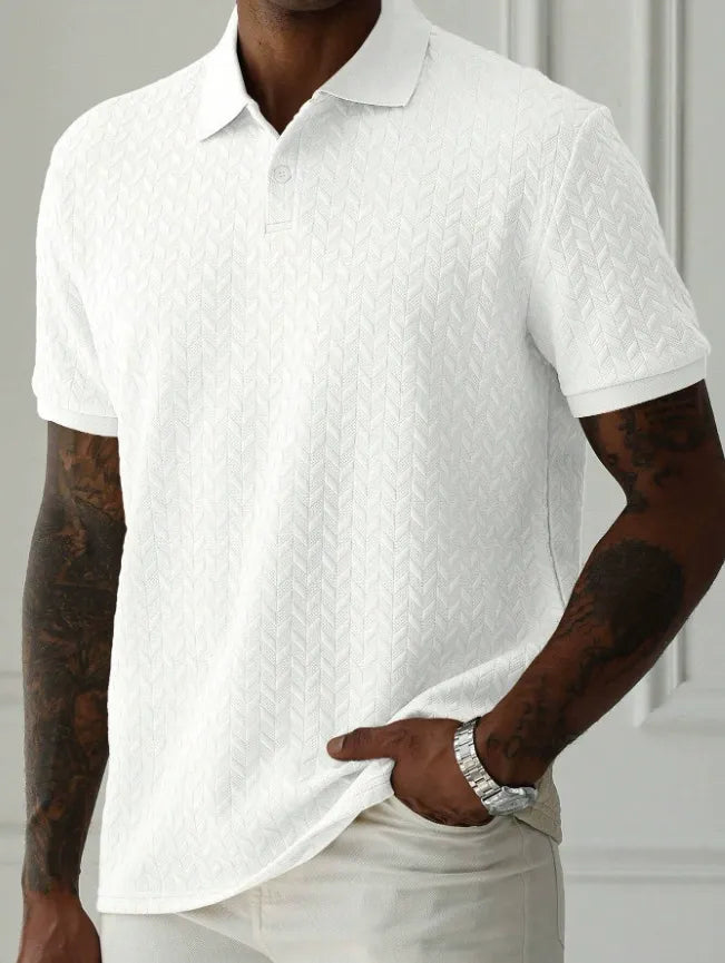 Timeless Men's Polo Shirt with Modern Lapel Collar