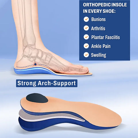 🔥Lowest Price) Men's - Cowhide Slip-On Orthopedic walking Shoes – Waterproof, Non-Slip, Wide Toe Fit