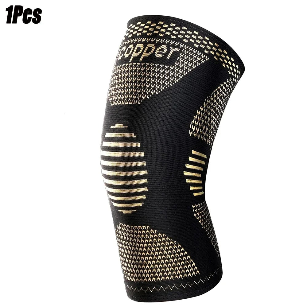 Compression Sleeve for Knee Pain, Copper Knee Brace for Arthritis Relief, Sports and Workout Support