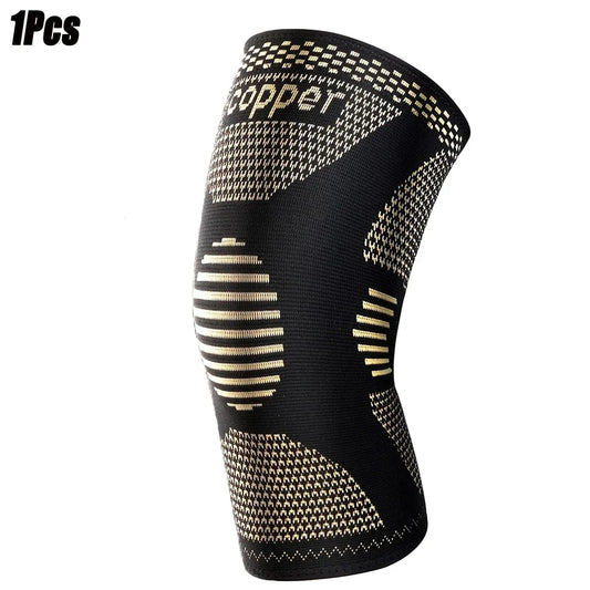 Compression Sleeve for Knee Pain, Copper Knee Brace for Arthritis Relief, Sports and Workout Support
