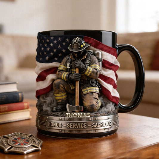 Firefighter Pride Coffee Mug – Personalized Gifts For Firefighter