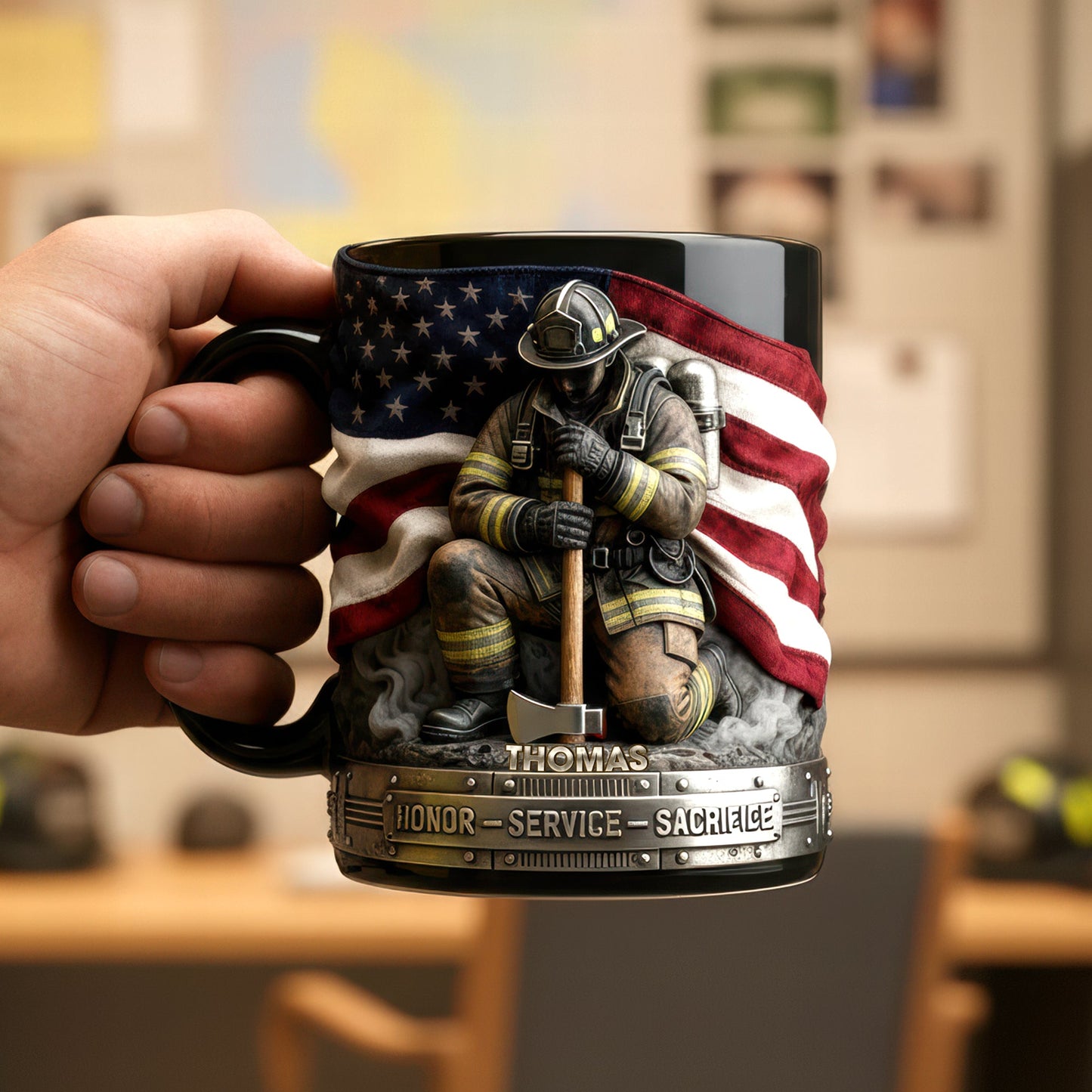 Firefighter Pride Coffee Mug – Personalized Gifts For Firefighter