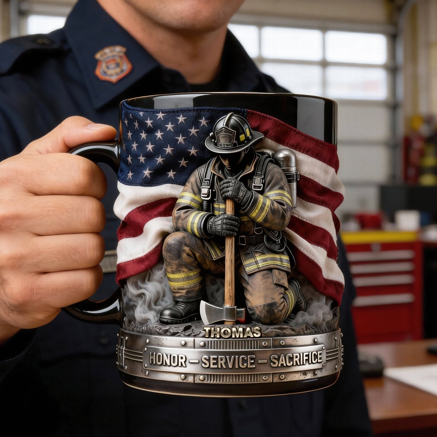 Firefighter Pride Coffee Mug – Personalized Gifts For Firefighter