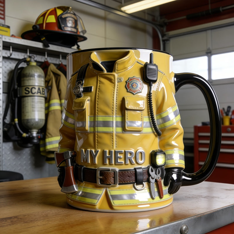 Personalized Firefighter Uniform Mug