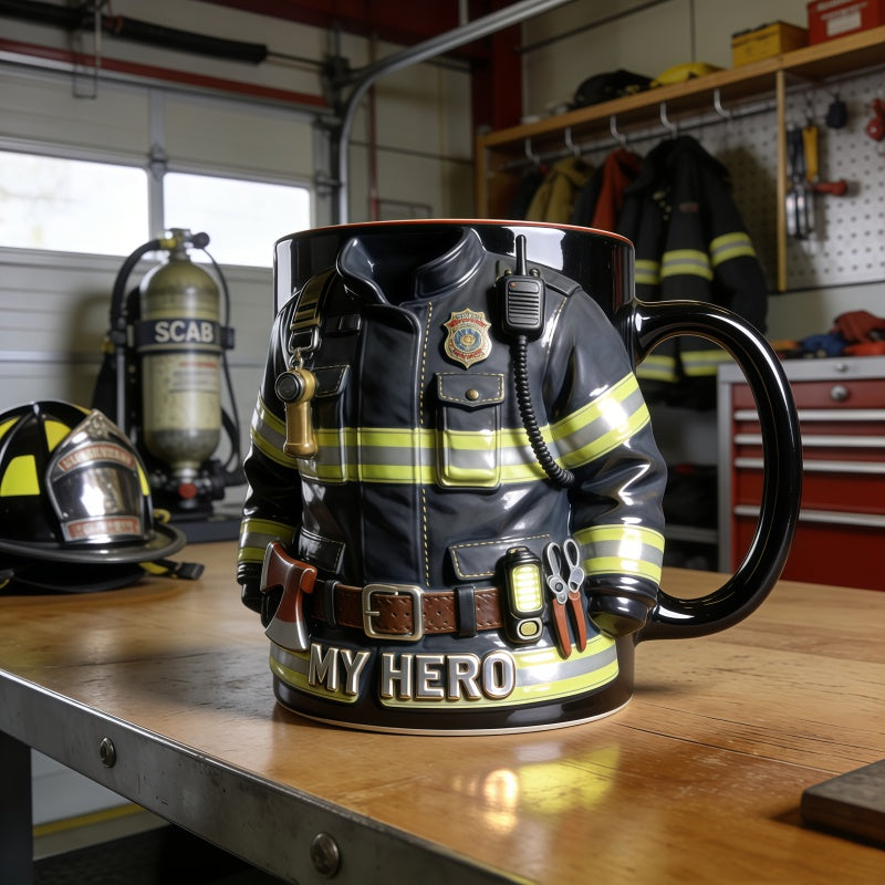 Personalized Firefighter Uniform Mug