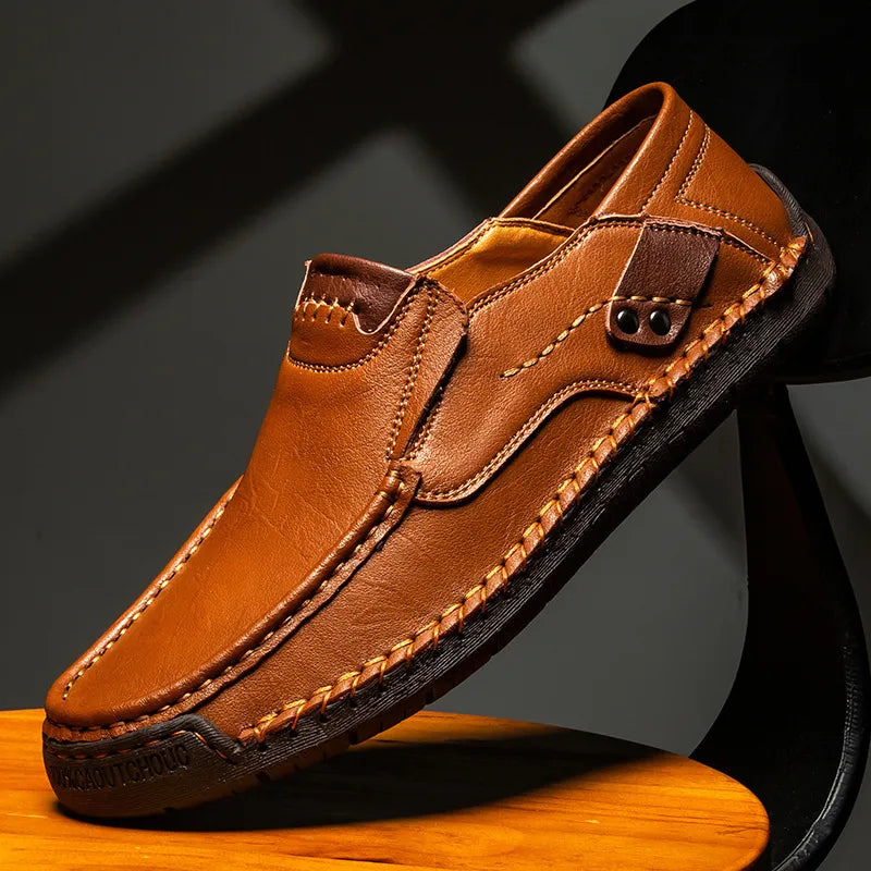 ⏰Last Day 70% OFF🔥Men's Handmade Genuine Leather Slip-On Loafers
