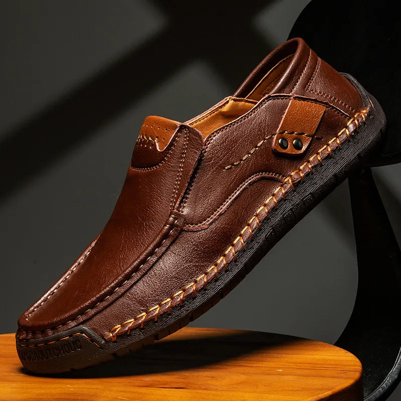 ⏰Last Day 70% OFF🔥Men's Handmade Genuine Leather Slip-On Loafers
