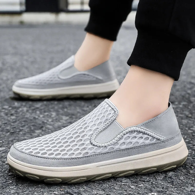 Shoes Men'S Casual Shoes Summer New Style Feiwei Breathable Non-Stinky Casual Shoes Soft Sole Lightweight