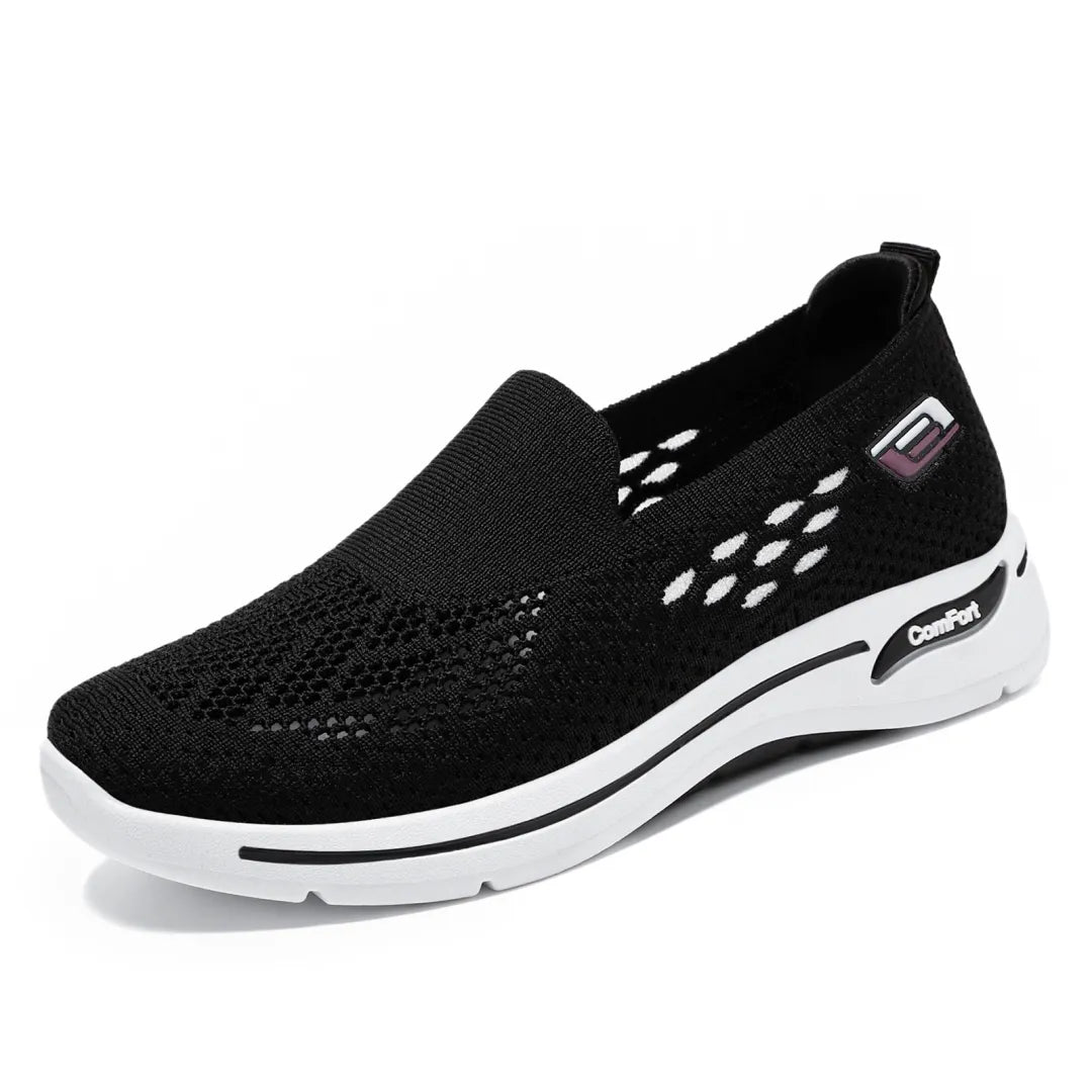 Lightweight Women's Slip-On Sneakers – Breathable Mesh & Non-Slip Sole for Easy Walking