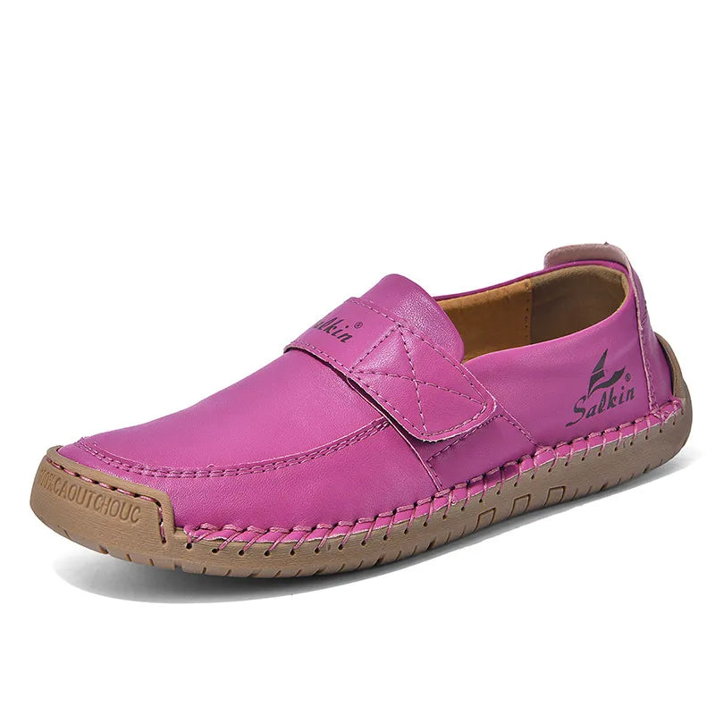 ⏰Last Day 70% OFF🔥Women's Premium Leather Hand-Stitched Slip-Ons
