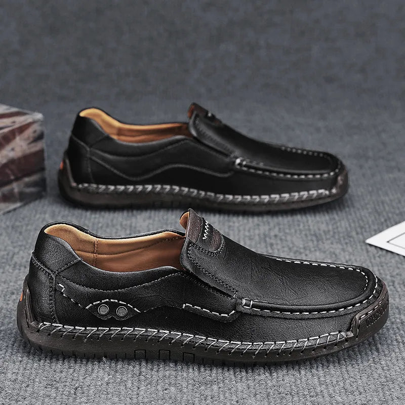 ⏰Ending Soon 70% OFF🔥Men's Classic Leather Slip-On Moc Loafers