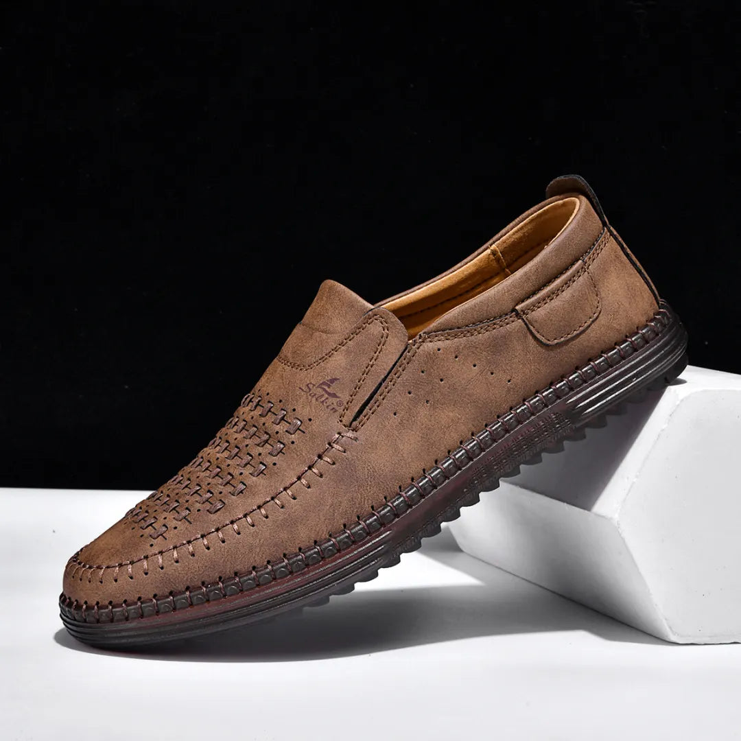 ⏰Limited Time 60% OFF - Men's Premium Cowhide Breathable Slip-On Driving Shoes
