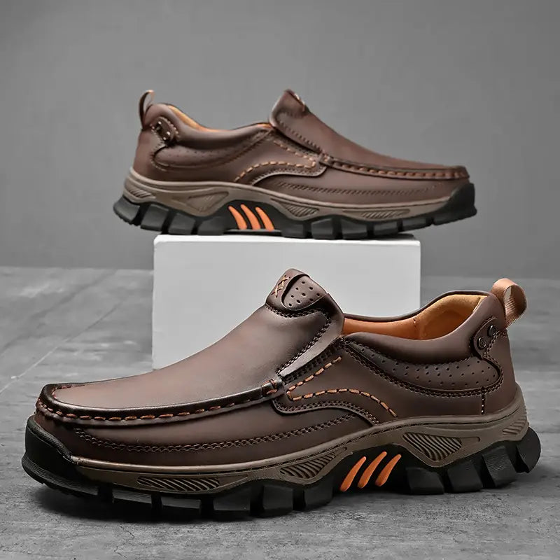 ⏰Promotion 50% OFF - Men's Orthopedic Comfortable Casual Genuine Leather Slip On Loafers