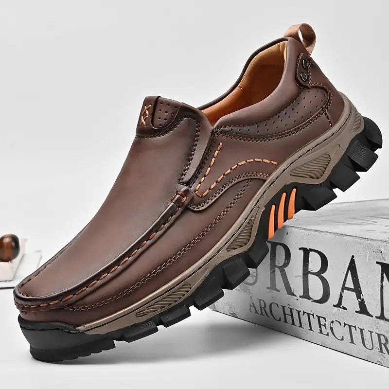 ⏰Promotion 50% OFF - Men's Orthopedic Comfortable Casual Genuine Leather Slip On Loafers