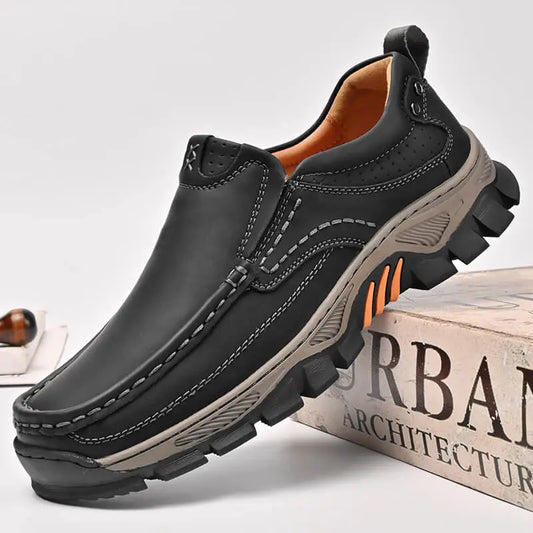 ⏰Promotion 50% OFF - Men's Orthopedic Comfortable Casual Genuine Leather Slip On Loafers