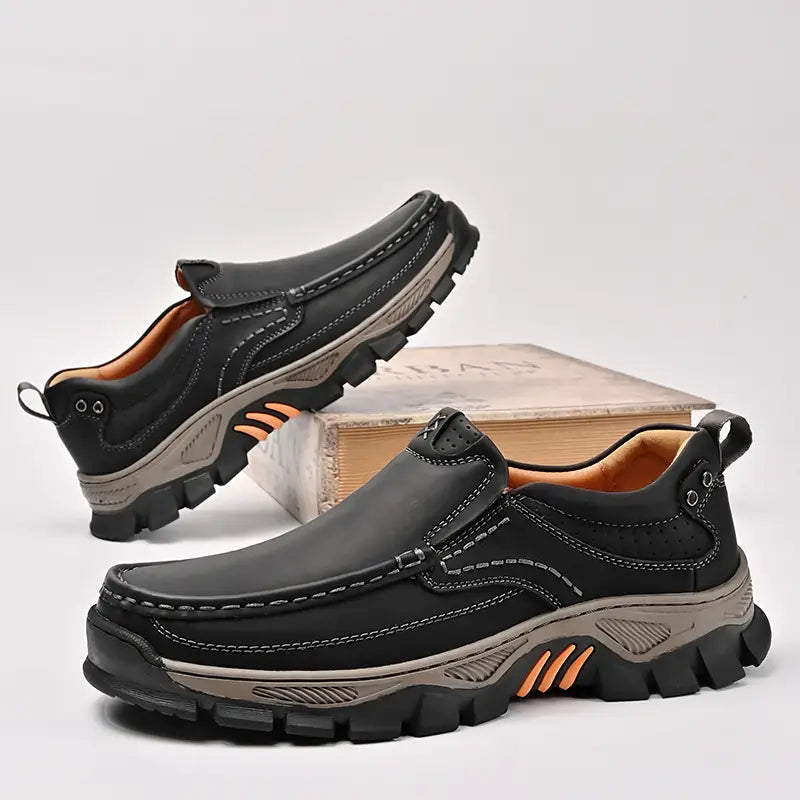 ⏰Promotion 50% OFF - Men's Orthopedic Comfortable Casual Genuine Leather Slip On Loafers