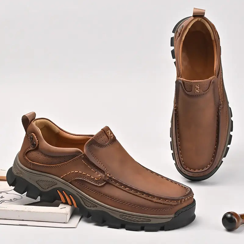 ⏰Promotion 50% OFF - Men's Orthopedic Comfortable Casual Genuine Leather Slip On Loafers