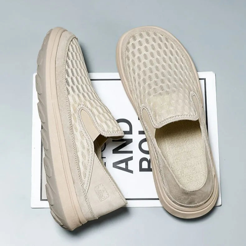 Shoes Men'S Casual Shoes Summer New Style Feiwei Breathable Non-Stinky Casual Shoes Soft Sole Lightweight