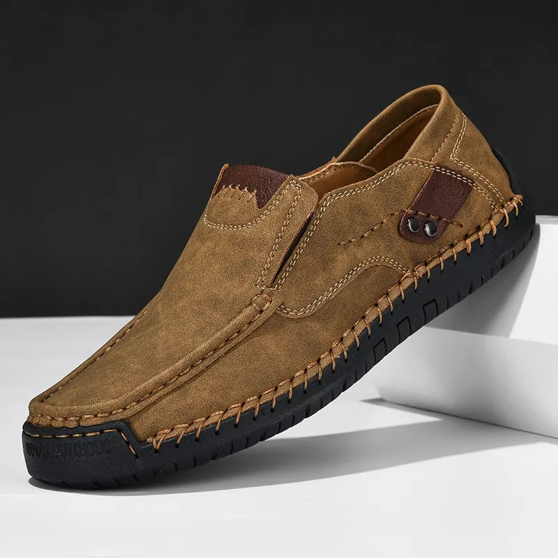 ⏰Last Day 70% OFF🔥Men's Handmade Genuine Leather Slip-On Loafers